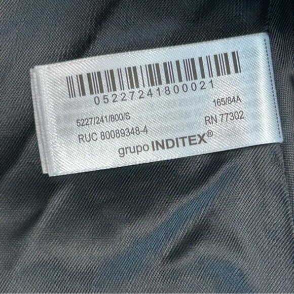 Zara ZW Collection black velvet strapless corset bustier top blouse Sz S NWOT - Picture 10 of 14